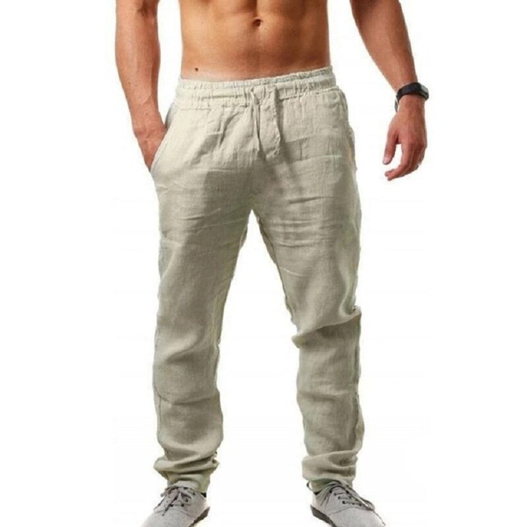 Herrbyxor Lätta Ventilerande Material Relaxed Fit Maskintvättbara
