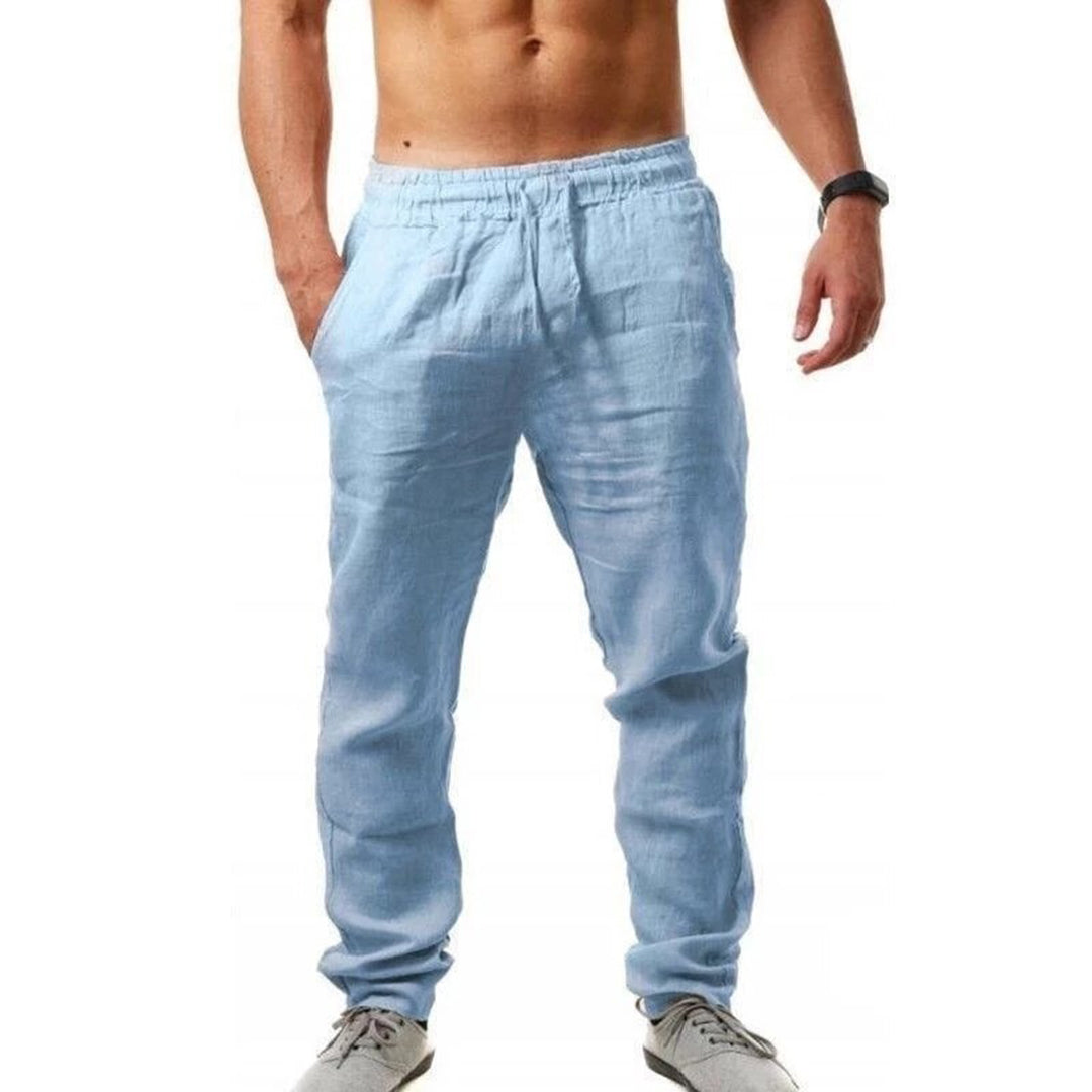 Herrbyxor Lätta Ventilerande Material Relaxed Fit Maskintvättbara