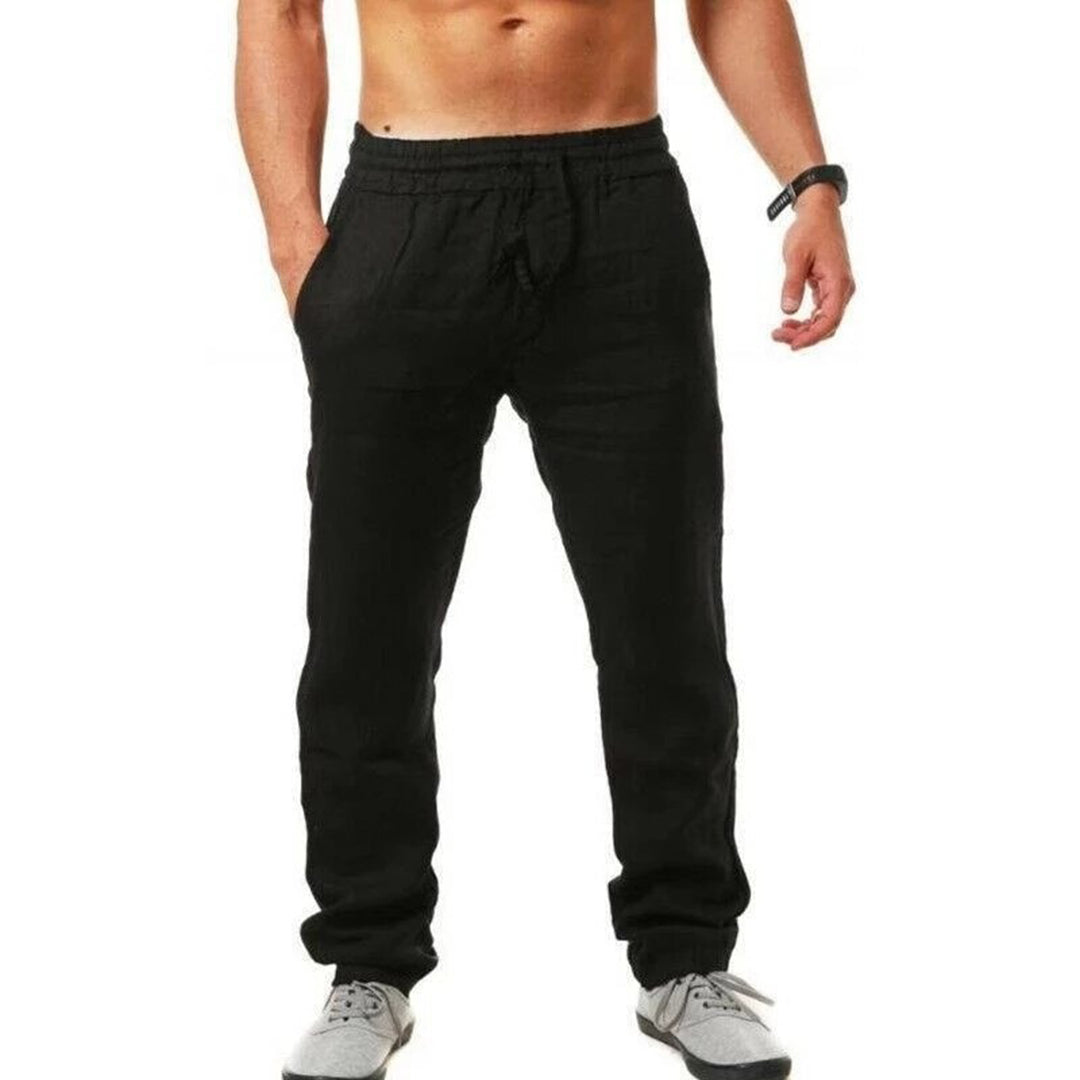 Herrbyxor Lätta Ventilerande Material Relaxed Fit Maskintvättbara