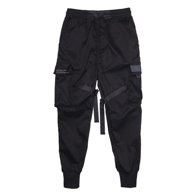 Herr Cargo Joggers Flera Fickor Justerbar Midja Elastiska Muddar