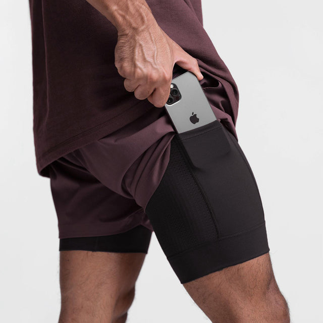 Herr Vår- Och Sommarfitnessshorts Med Andningsförmåga, Snabbtorkande Elastiskt Foder