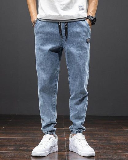 Herr Jeans Lös Passform Stretch Raka Ben