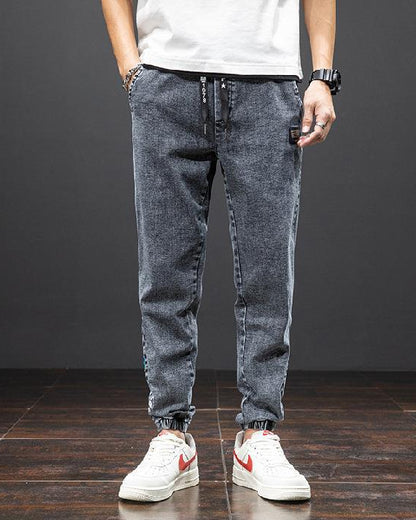 Herr Jeans Lös Passform Stretch Raka Ben