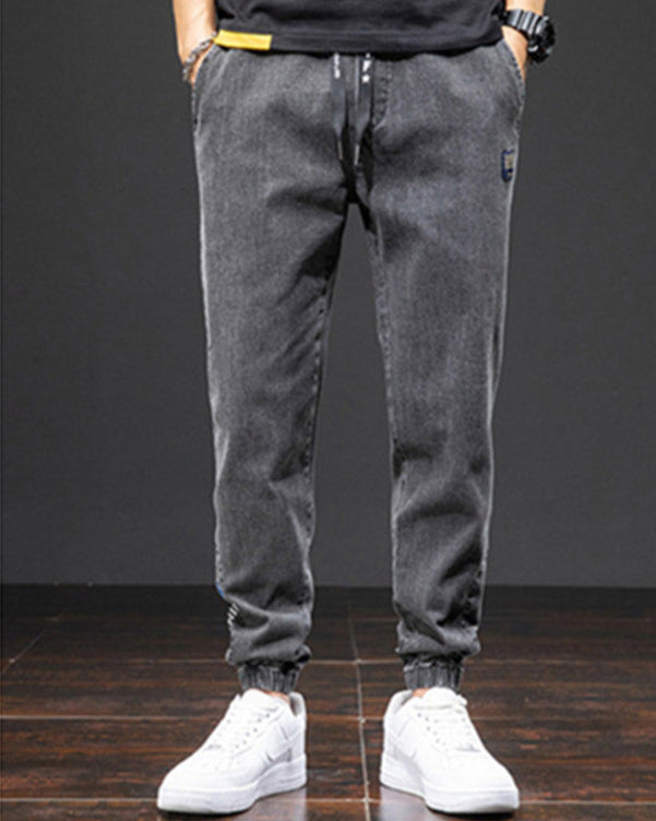 Herr Jeans Lös Passform Stretch Raka Ben