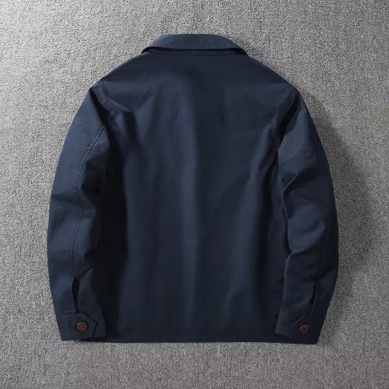 Herrarnas Vårjacka med Vindskydd Krage och Bomullsfoder