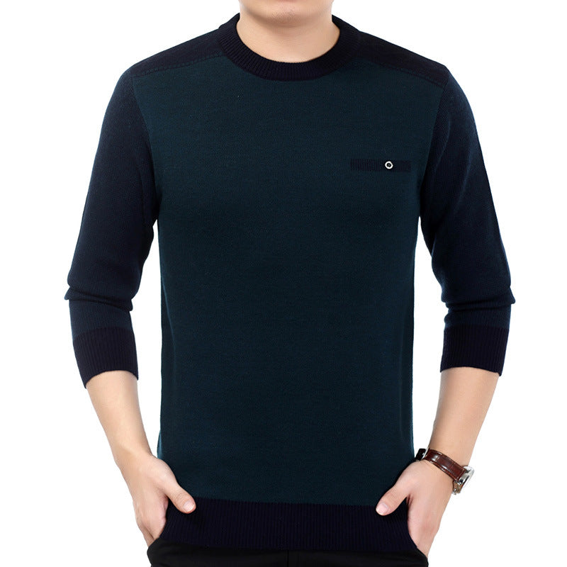 Herrtröja Pullover Slim Fit Långärmad