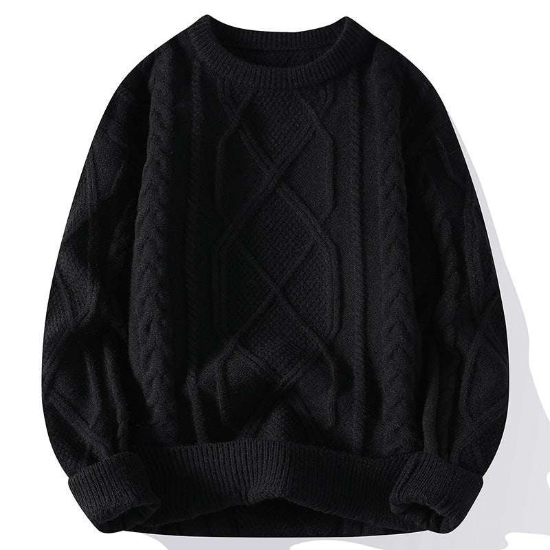 Herr Höst Slim Fit Stickad Tröja med Lång Ärm