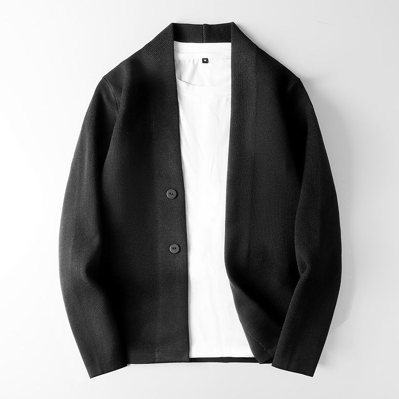 Herr Slim Fit Cardigan – Långärmad, Lätt, Knäppt