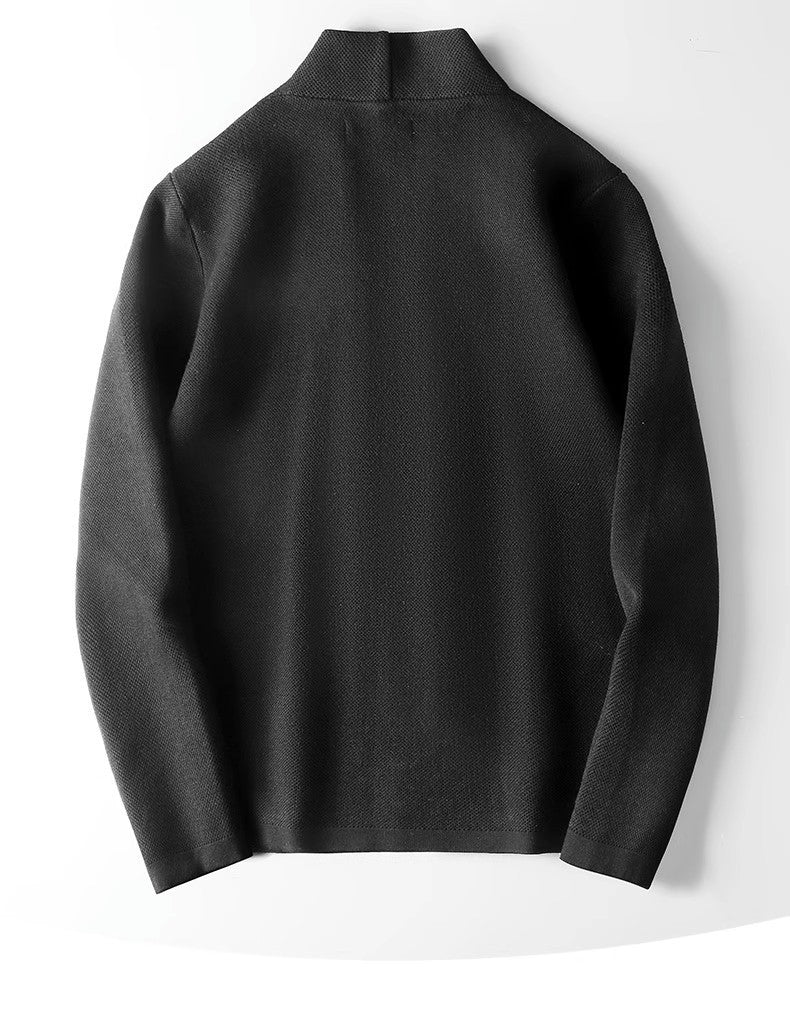 Herr Slim Fit Cardigan – Långärmad, Lätt, Knäppt