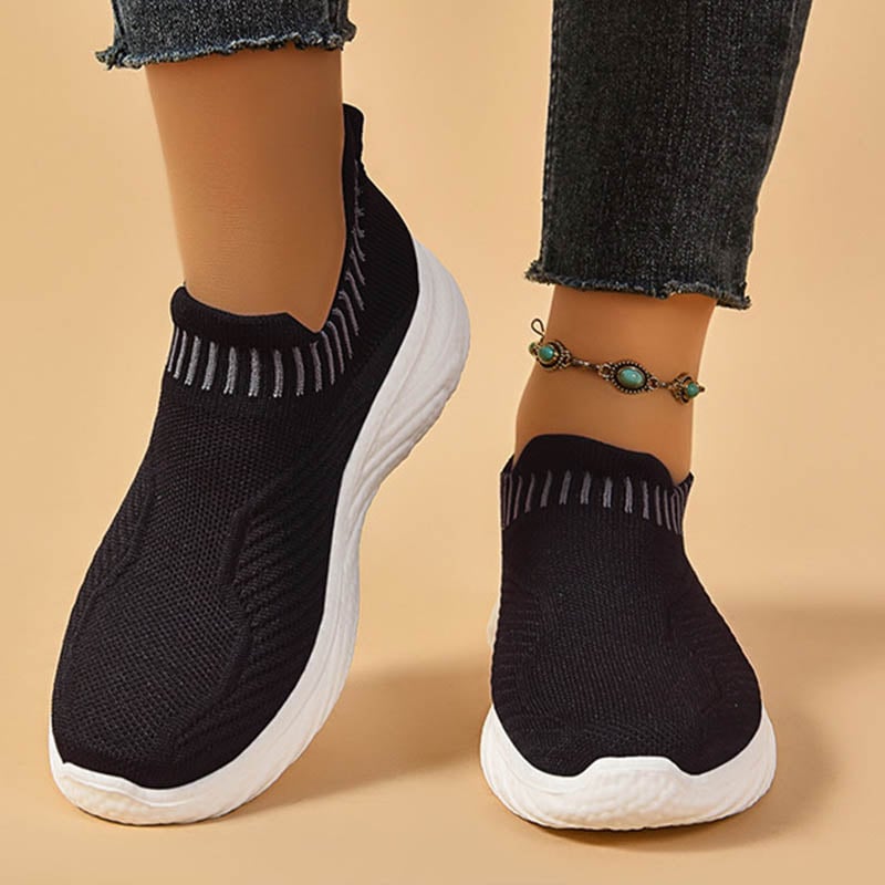Dams vårslip-on Sneakers Med Lätt, Andningsbar Pu-Sula