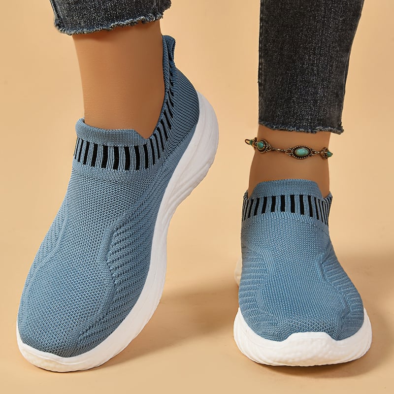 Dams vårslip-on Sneakers Med Lätt, Andningsbar Pu-Sula