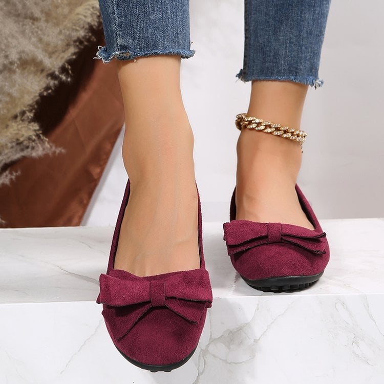 Damloafers Med Rosettdetalj Och Gummisula | Vår Sommar Höst