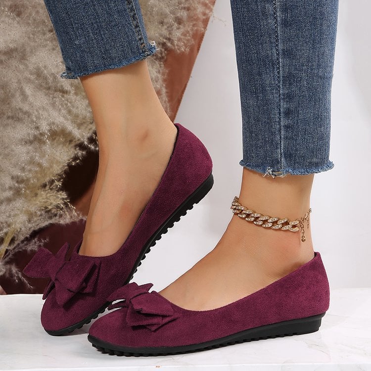 Damloafers Med Rosettdetalj Och Gummisula | Vår Sommar Höst