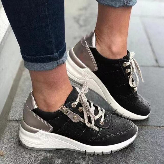 Dam Sommarsneakers Med Andningsbar Ovandel Och Halkfri Sula