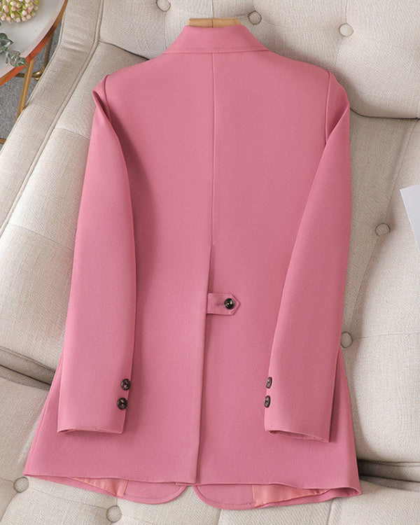 Kavaj för Dam Våren - Skräddarsydd Passform, Strukturerad Design, Flera Färger