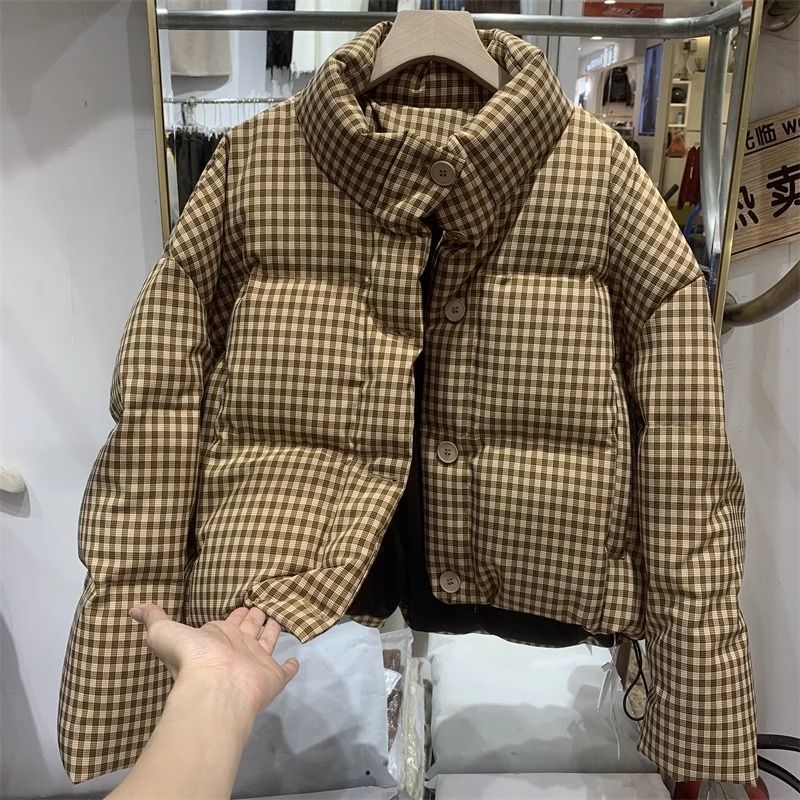 Dam Vinterjacka Med Kort Tyg Och Hög Midja För Flygning