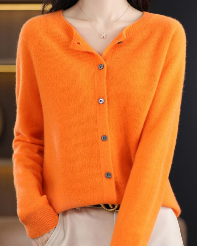 Höstkofta För Kvinnor Med O-Ringning, Långärmad, Mjuk Stickning, Lätt Lager