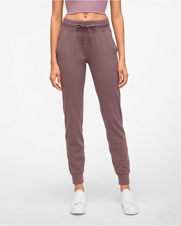 Yogabyxor För Kvinnor Med Hög Midja, Full Längd Och Lätt Stretchtyg