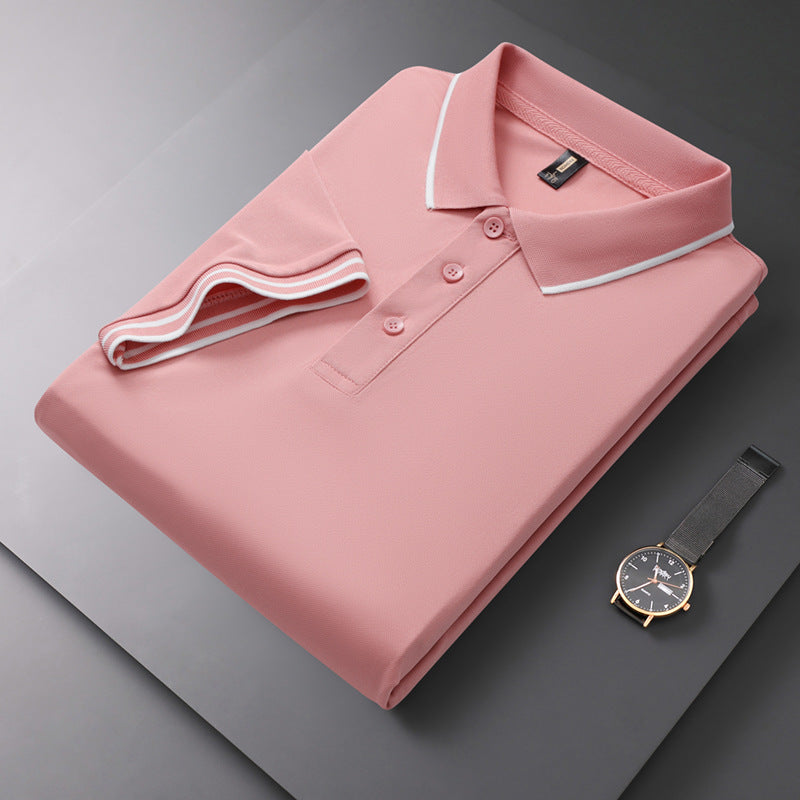 Herrpikétröja Kortärmad För Sommar Med Kavajkrage