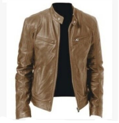 Herrjacka Med Slim Fit Och Dragkedja