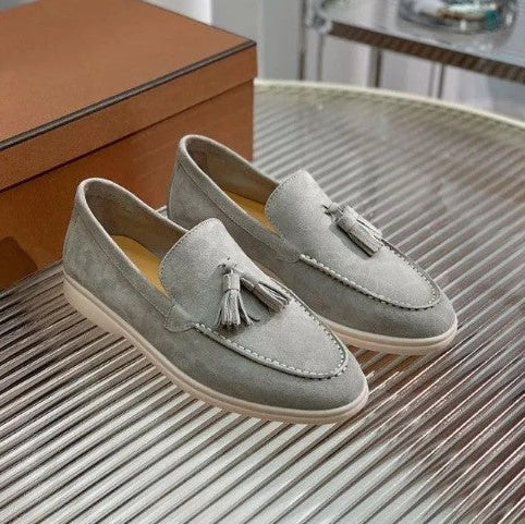 Herrskor Med Höga Sneakers, Rund Tå, Gummisula Och Höstsömmar