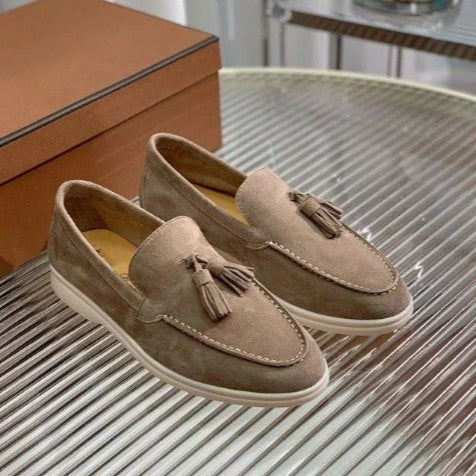 Herrskor Med Höga Sneakers, Rund Tå, Gummisula Och Höstsömmar