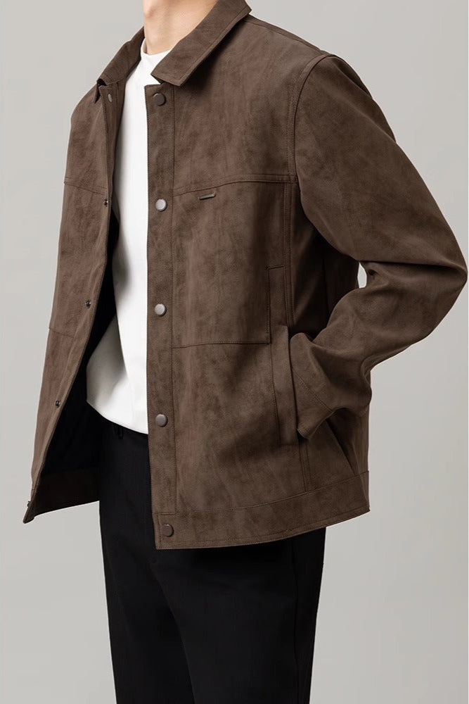 Herrjacka För våren Lätt Kort Modell Med Vanliga ÄRmar