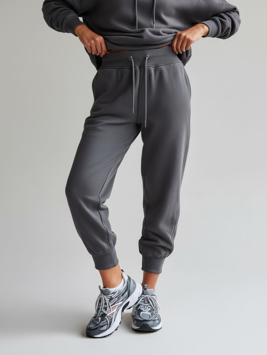 Kvinnors Joggingbyxor med Resårmidja och Fleecefodrad Insida