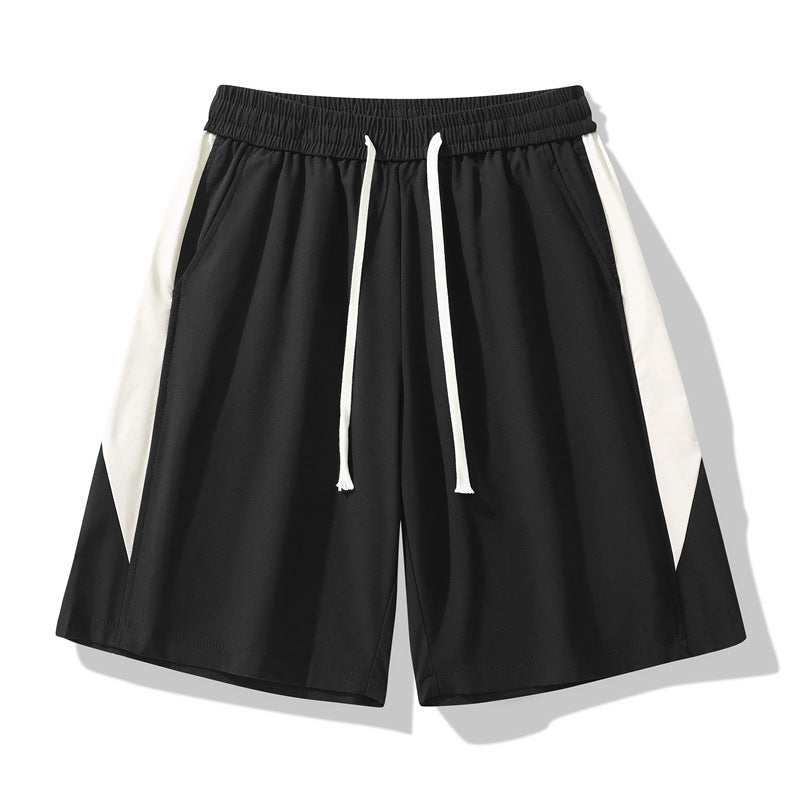 Herr Sommarsportshorts Lätta Lös Passform Rak Skärning Mikroelastisk