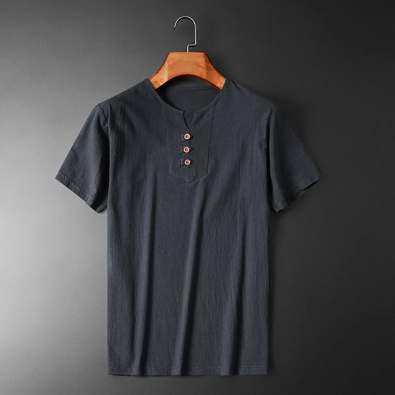 Lätt T-Shirt Med Rund Hals Och Avslappnad Passform För Män