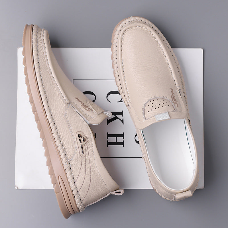 Herrskor För Bilkörning Med Gummisula Och Slip-On-Design