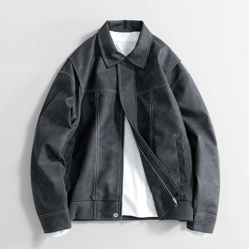 Herr Pu-Jacka Retro Loose Fit