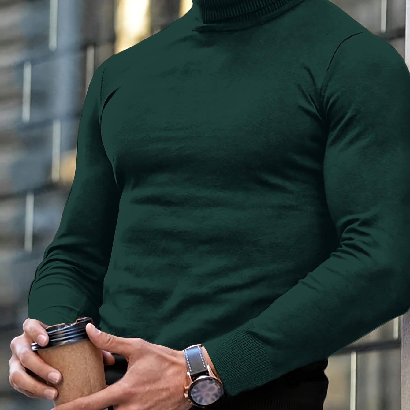 Herr Vinter Polotröja Slim Fit Stickad