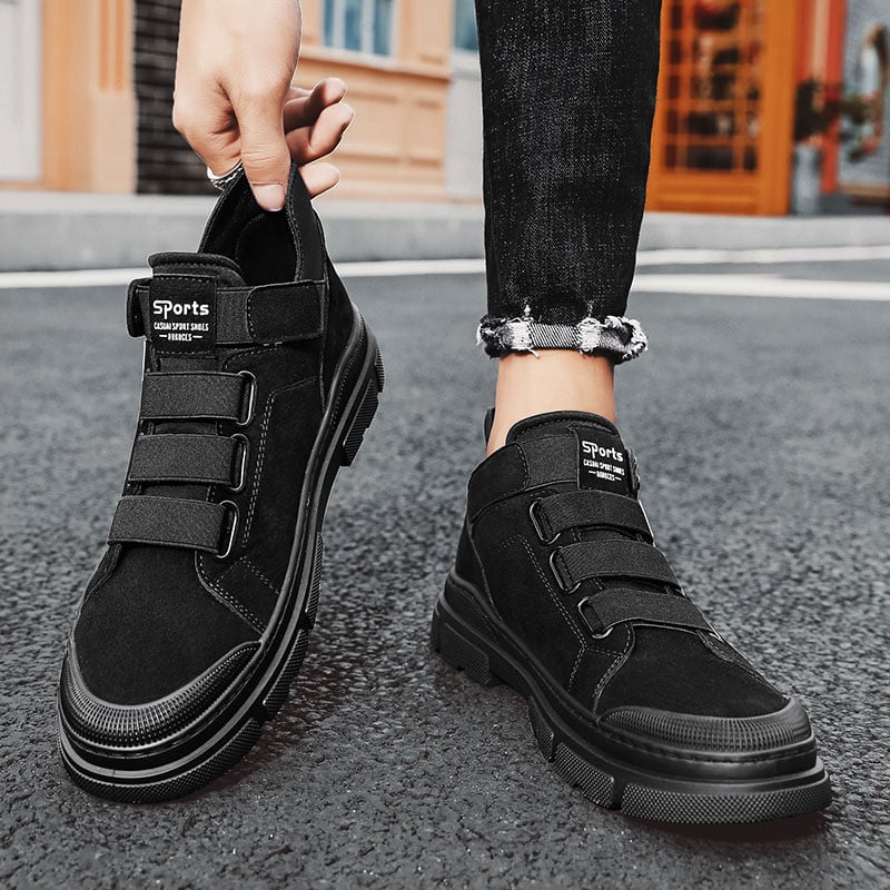 Herr Vintersneakers Med Resårband Och Mellanhög Design