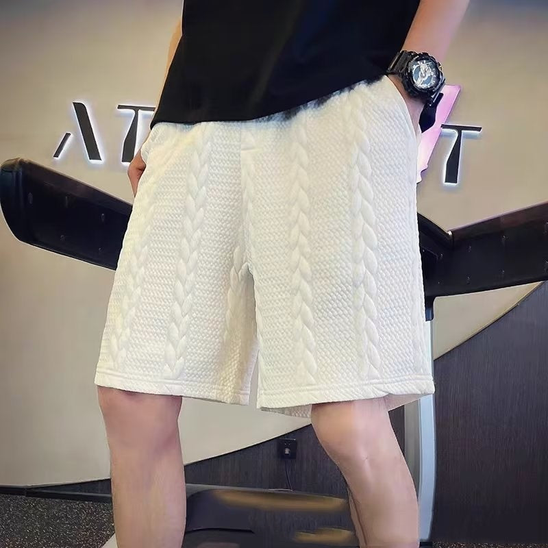 Herr Sommar Pirat Shorts Lös Passform Raka Ben Sportig Stil