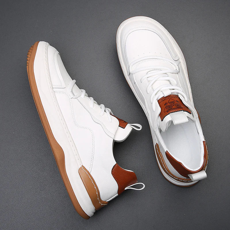 Herr Sneakers Med Dämpad Innersula Vadderad Krage Och Gummisula