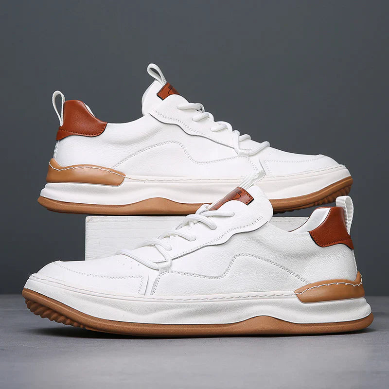 Herr Sneakers Med Dämpad Innersula Vadderad Krage Och Gummisula