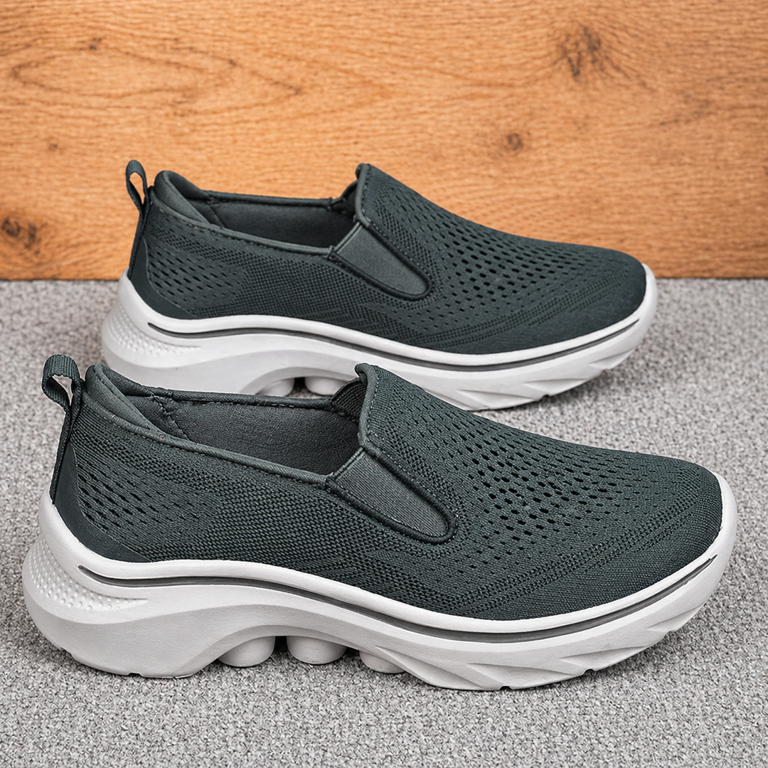 Herr Slip On Andningsbara Casual Skor Lätt Komfort