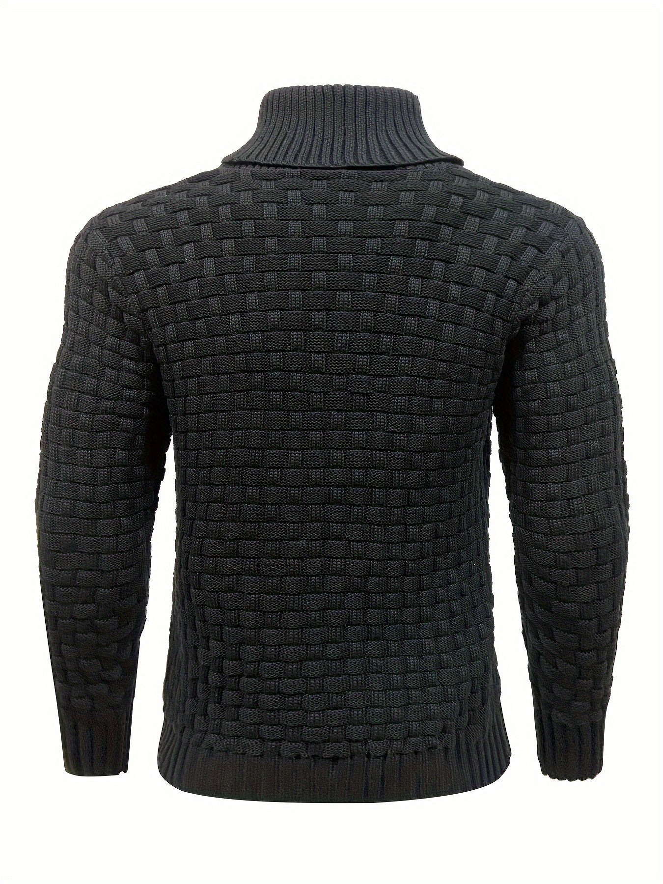 Herr Tröja i Waffle Knit med Sjalkrage