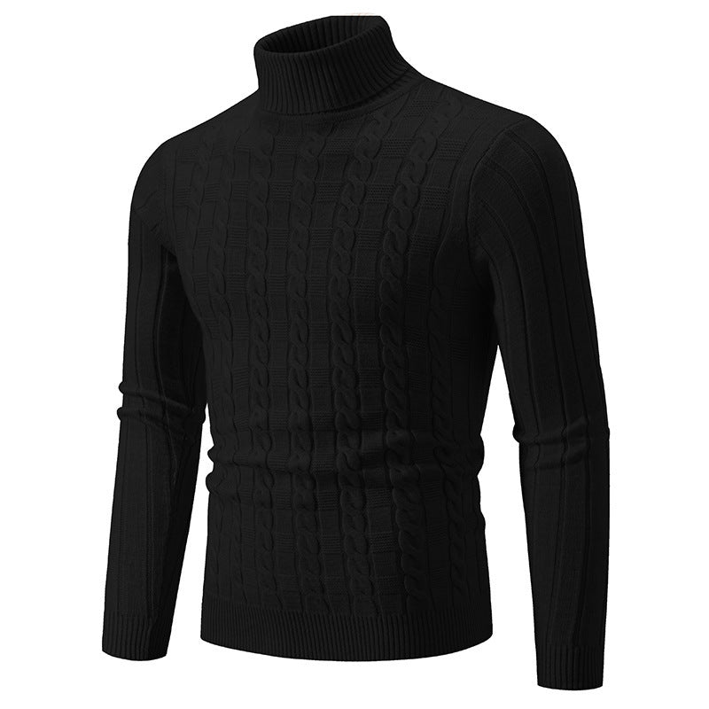 Herr Polotröja Pullover Slim Passform med Twistmönster