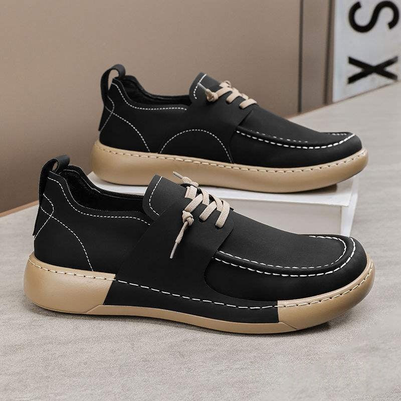Herrloafers I Pu-Läder Med Lätt Sula
