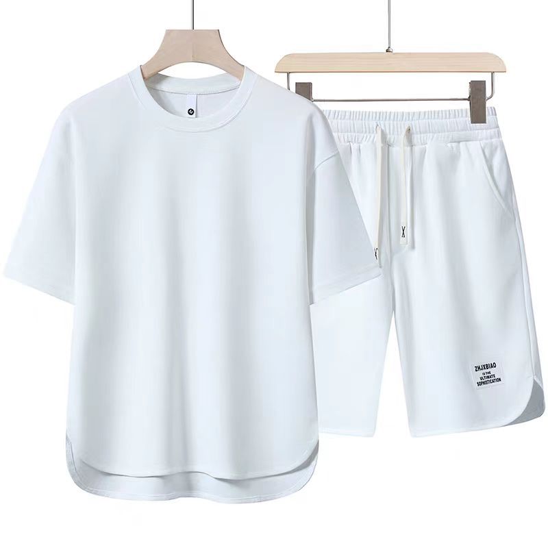 Herr Sommar T-shirt Kortärmad Rundhals Enfärgad