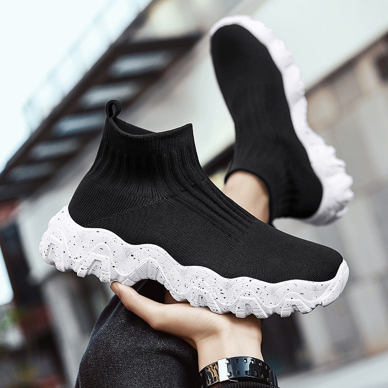 Herrskor Med Mellanhöga Slip-On-Platåskor