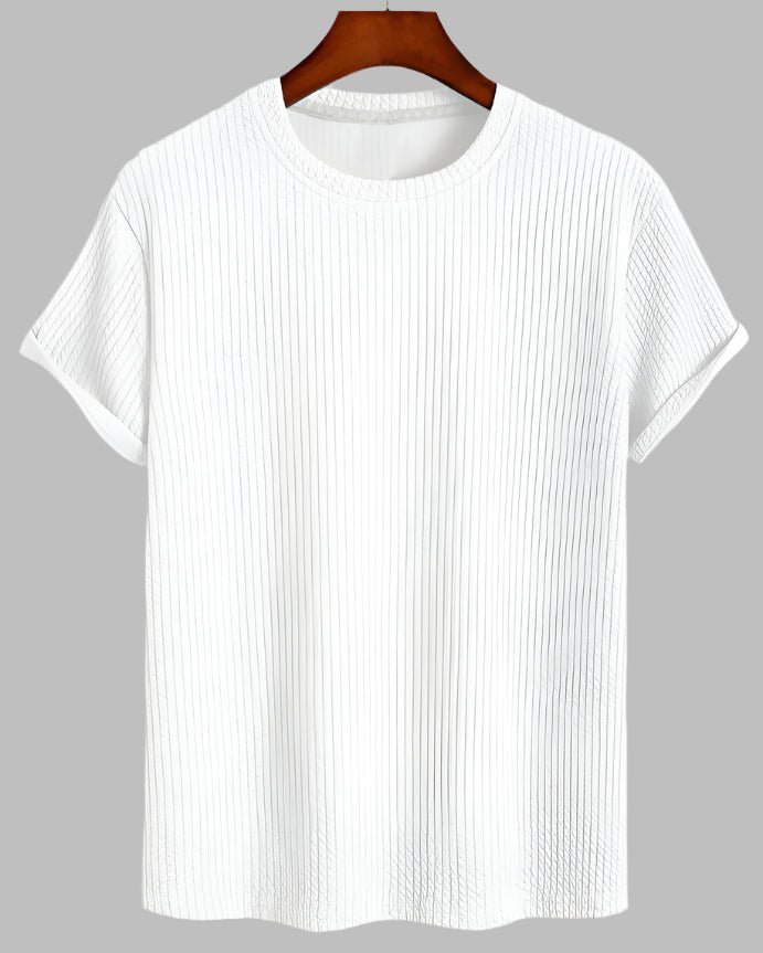 Herr-T-Shirt Med Rund Hals Och Korta äRmar, Lätt Och Andningsbar