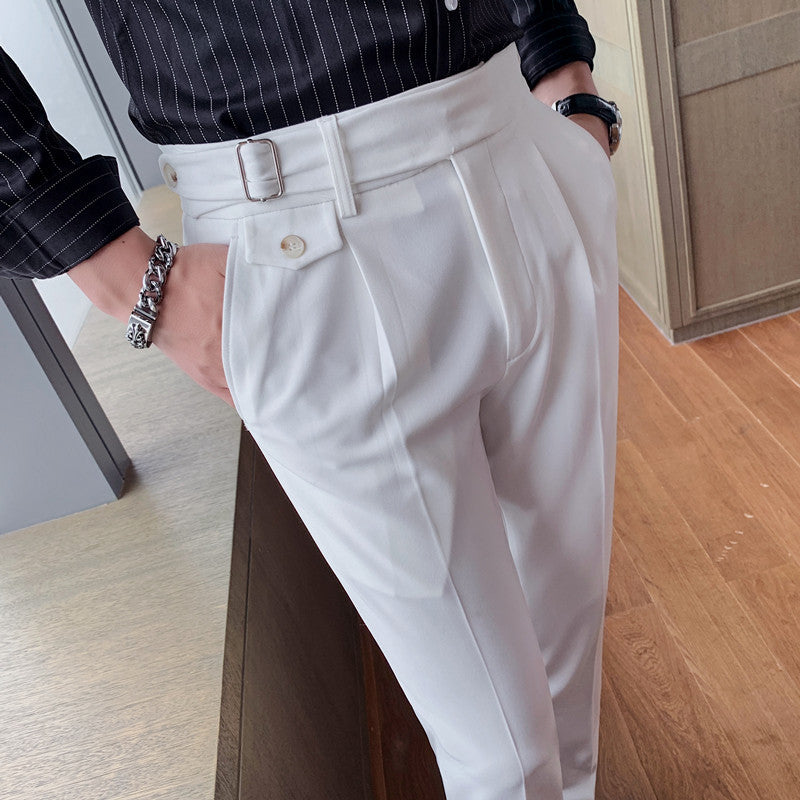 Herr Slim Fit Byxor Stretchtyg Modern Skärning
