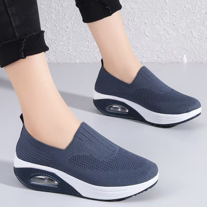 Dam Slip-On Sneakers med Fotvalvsstöd och Halkfri Sula