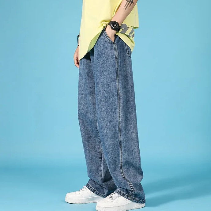 Herr Raka Jeans Med Lös Passform Hip Hop Cargobyxor Med Dragkedja