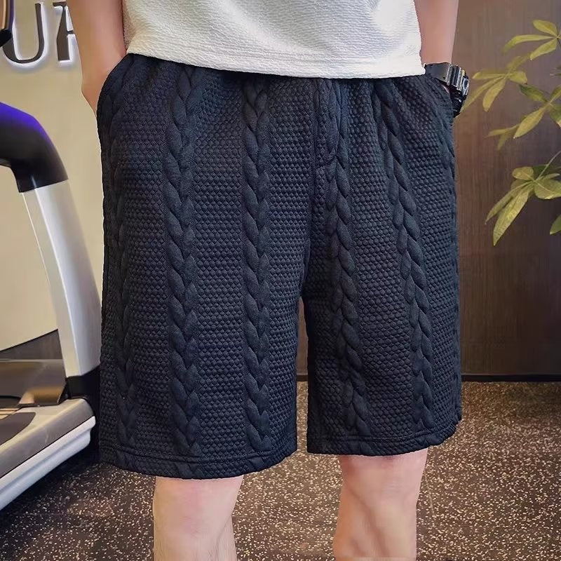 Herr Sommar Pirat Shorts Lös Passform Raka Ben Sportig Stil