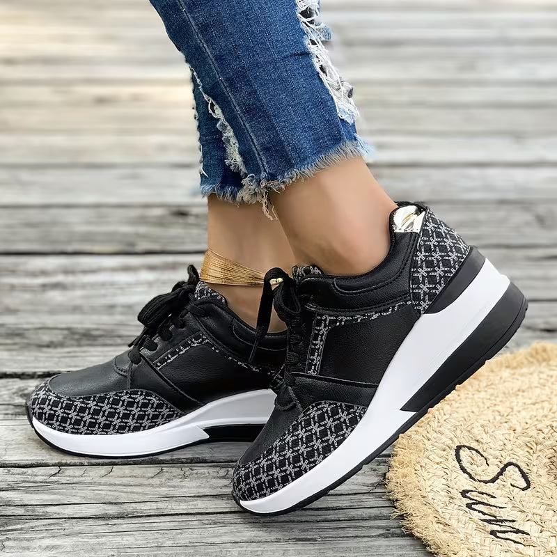 Kvinnors Chunk Heel-Skor Med Tjock Sula Som Ger Stöd