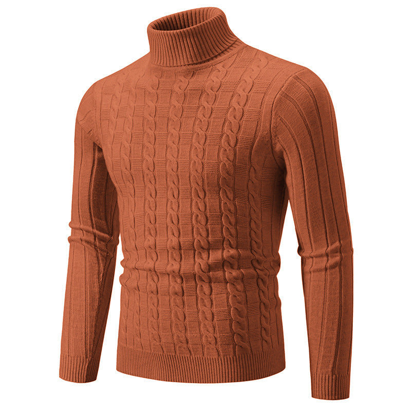 Herr Polotröja Pullover Slim Passform med Twistmönster